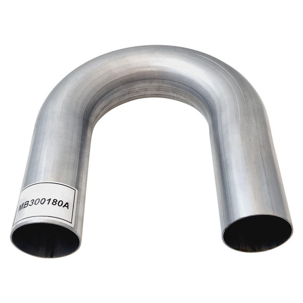 DEA Exhaust Pipe Mandrel Bend 3 Inch (76mm OD) 180 Degree Aluminised Steel