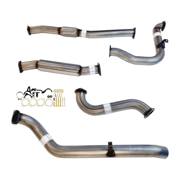 3 Inch Turbo Back Stainless Exhaust With Hotdog To Suit Nissan Patrol Y61 GU 3L ZD30 Ute