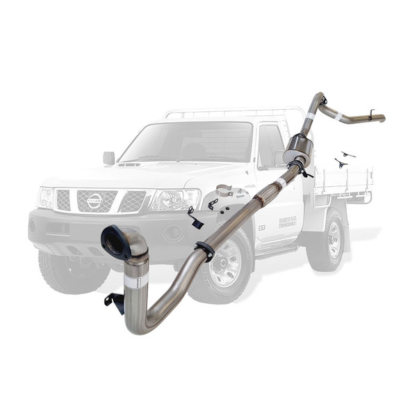 Nissan Patrol GU 3.0Lt Ute 3 inch Turbo Back Stainless Exhaust With Muffler No Cat