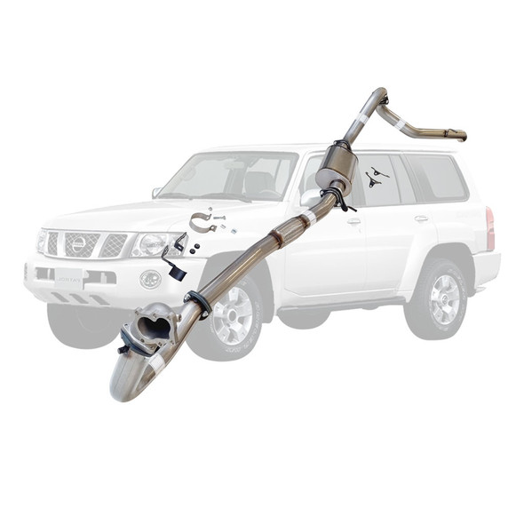 Nissan Patrol GU TD42 3 inch Stainless Steel Turbo Back Exhaust With Cast Dump Pipe & Muffler