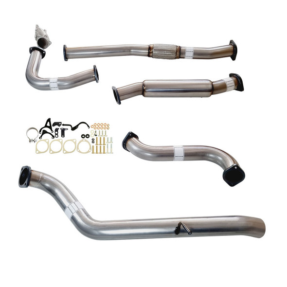 Nissan PATROL GU TD42 Wagon 3" Stainless Steel Turbo Back Exhaust With Stainless 304 Cast Dump Pipe & Hotdog Only