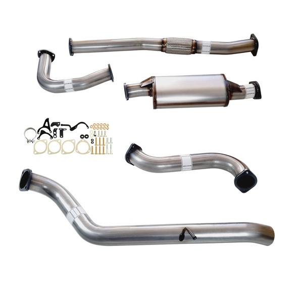 Nissan Patrol GU 4.2L Wagon 3" Stainless Steel Exhaust - Dump Pipe Back With Muffler Only (NO Dump Pipe)