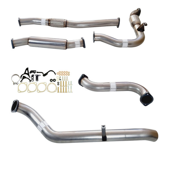 DEA 3" Stainless Steel Exhaust With Cat And Hotdog To Suit Nissan Patrol Y61 GU 3L ZD30 Ute