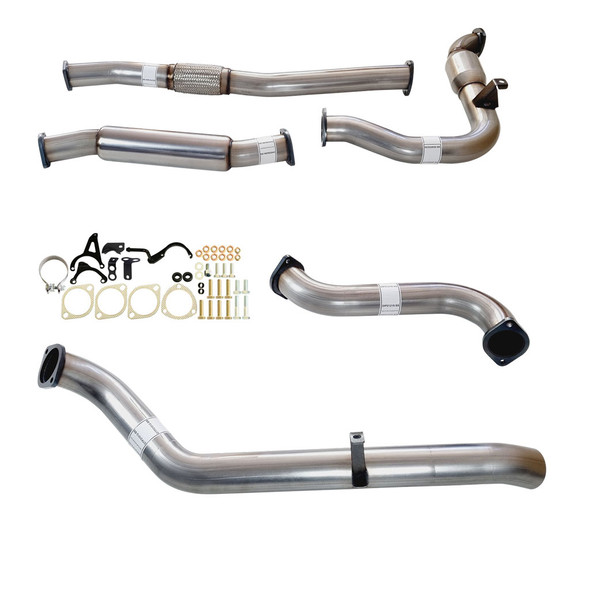 3" Stainless Steel Exhaust With Cat And Hotdog To Suit Nissan Patrol Y61 GU 3L ZD30 Ute