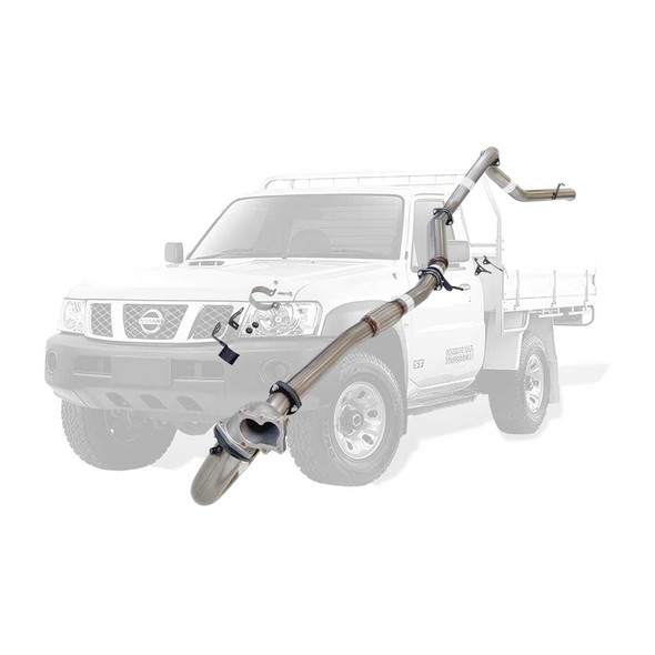 Nissan Patrol GU 4.2Lt Ute 3 inch Turbo Back Stainless Exhaust With Cast Dump Pipe & Hotdog