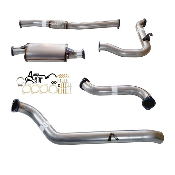 3 Inch Turbo Back StainlessExhaust With Muffler To Suit Nissan Patrol Y61 GU 3L ZD30 Wagon
