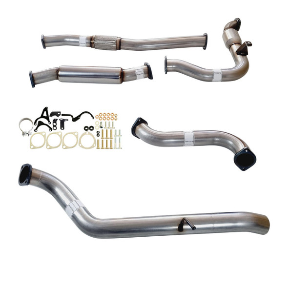 DEA 3 Inch Full Stainless Exhaust With Cat And Hotdog For Nissan Patrol Y61 GU 3L ZD30 Wagon
