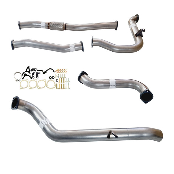 3 Inch Turbo Back Stainless Exhaust With Pipe Only To Suit Nissan Patrol Y61 GU 3L ZD30 Wagon