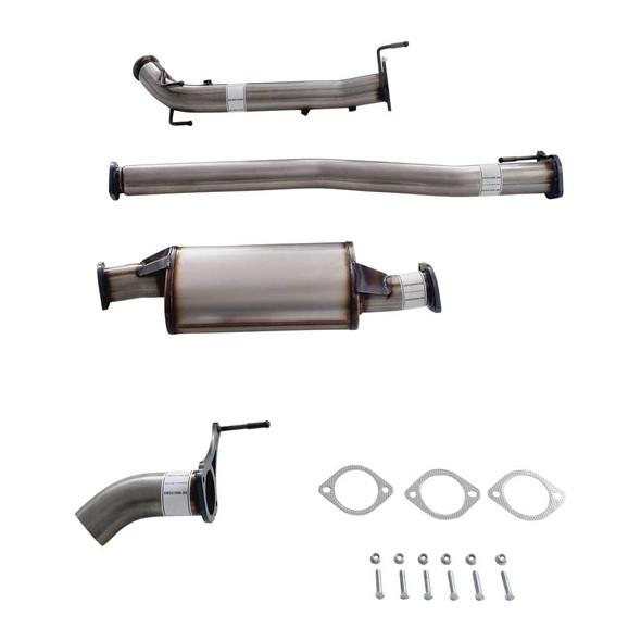 3 Inch Turbo Back Stainless Exhaust With Muffler To Suit Nissan Navara D23 NP300 2.3L Diff Dump
