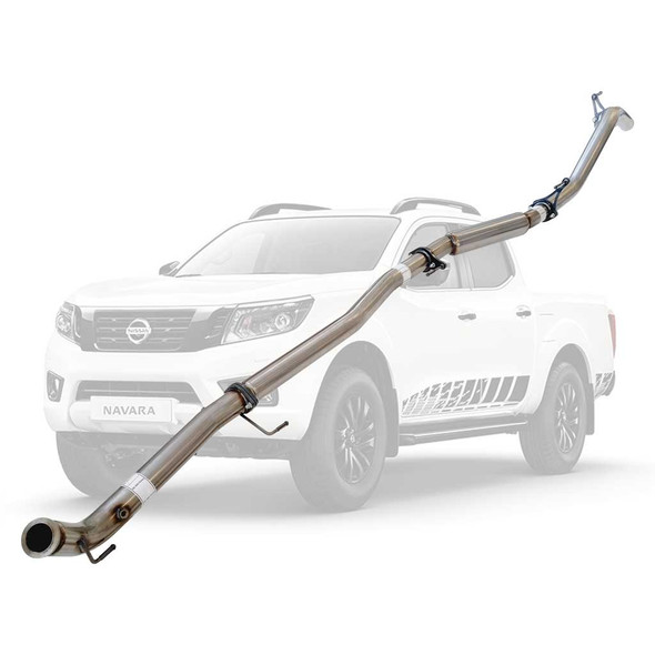Nissan Navara NP300 D23 2015 On 3 inch Turbo Stainless Back Exhaust System With Hotdog No Cat