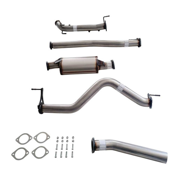 3 Inch Turbo Back Stainless Exhaust With Muffler To Suit Nissan Navara D23 NP300 2.3L 2015 On