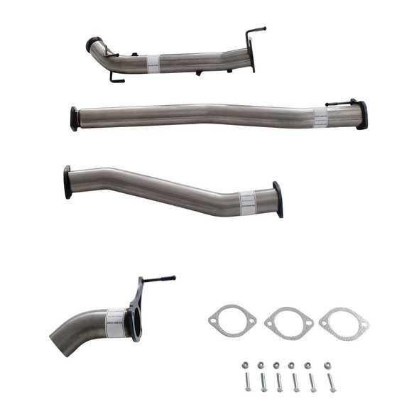 3 Inch Turbo Back Stainless Exhaust Pipe Only To Suit Nissan Navara D23 NP300 2.3L Diff Dump
