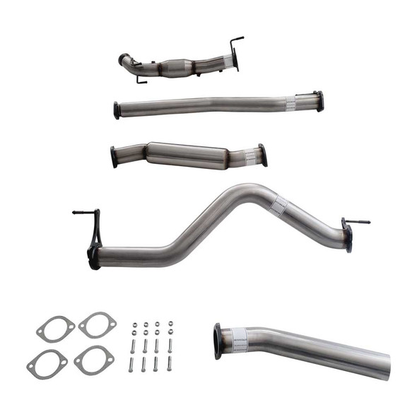 3 Inch Turbo Back Stainless Exhaust With Hotdog And Cat To Suit Nissan Navara D23 NP300 2.3L