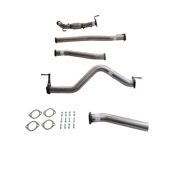 3 Inch Turbo Back Stainless Exhaust With Cat No Muffler To Suit Nissan Navara D23 NP300 2.3L
