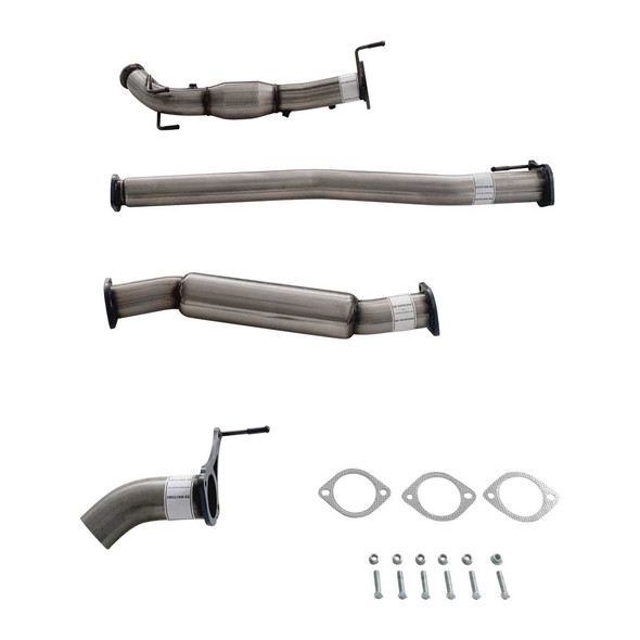 3 Inch Turbo Back Stainless Exhaust With Hotdog & Cat For Nissan Navara NP300 2.3L Diff Dump