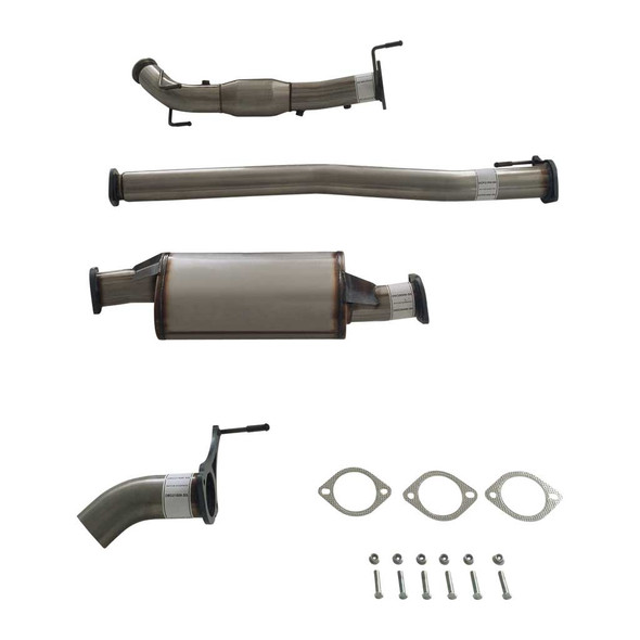 3 Inch Turbo Back Stainless Exhaust With Muffler & Cat For Nissan Navara NP300 2.3L Diff Dump