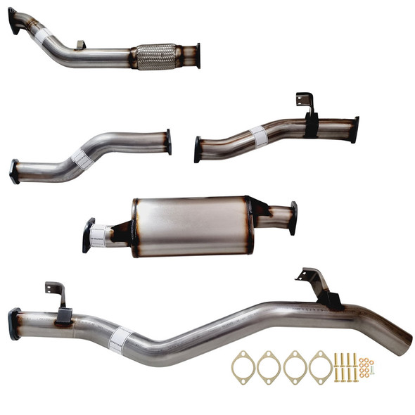 3 Inch Turbo Back Stainless Exhaust With Muff For 79 Series Landcruiser VDJ79R Dual Cab Ute