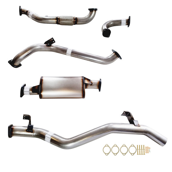 3 Inch Turbo Back Stainless Exhaust With Muff For 79 Series Landcruiser VDJ79R S Cab Ute