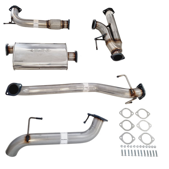 3 Inch Stainless Exhaust For Nissan Y62 Partol with Center Muffler Pipe Rear