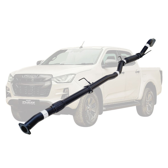 Isuzu D-Max 2020 Onwards 3.0Lt 4JJ3-TCX 3 inch DPF Back Exhaust With Hotdog