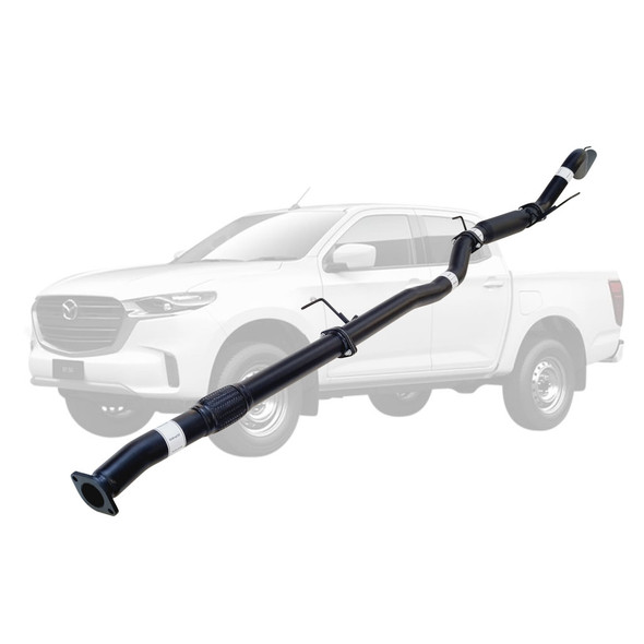 Mazda BT-50 2021 Onwards 3.0Lt 4JJ3-TCX 3 inch DPF Back Exhaust With Hotdog