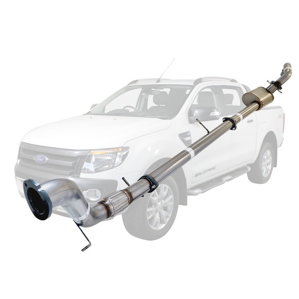 PX Ford Ranger 3.2L (Non DPF Model) 3 inch Turbo Back Stainless Exhaust With Muffler Only