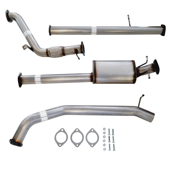 Ford Ranger PX Stainless Turbo Back 3 Inch Exhaust System with Muffler 2011-2016