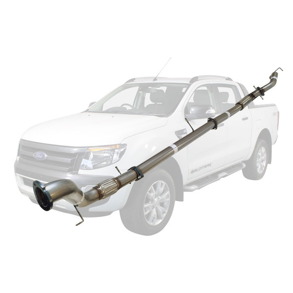 PX Ford Ranger 3.2L (Non DPF Model) 3 inch Turbo Back Stainless Exhaust With Hotdog Only