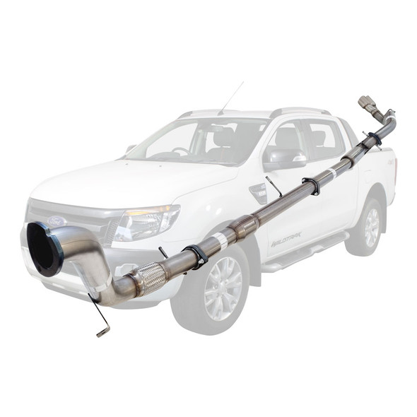 PX Ford Ranger 3.2L (Non DPF Model) 3 inch Turbo Back Exhaust Stainless With Cat & Hotdog Side Exit