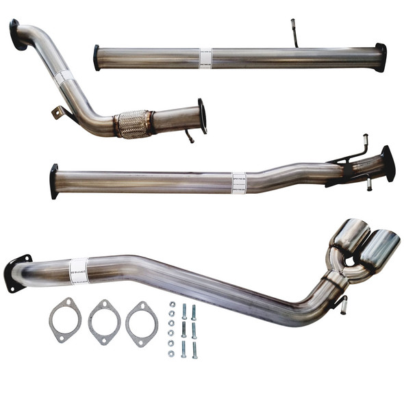 Ford Ranger PX Stainless Turbo Back 3 Inch Exhaust System with Pipe and Side Exit 2011-2016