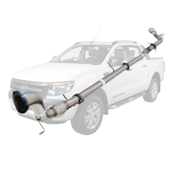 PX Ford Ranger 3.2L (Non DPF Model) 3 inch Turbo Back Stainless Exhaust Pipe Only Side Exit