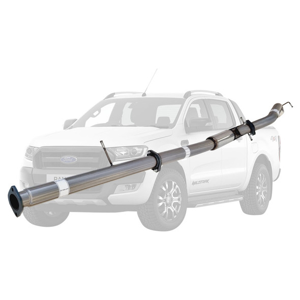 PX Ford Ranger 3.2L Oct 2016 On 3 inch DPF Back Stainless Exhaust With Hotdog Only