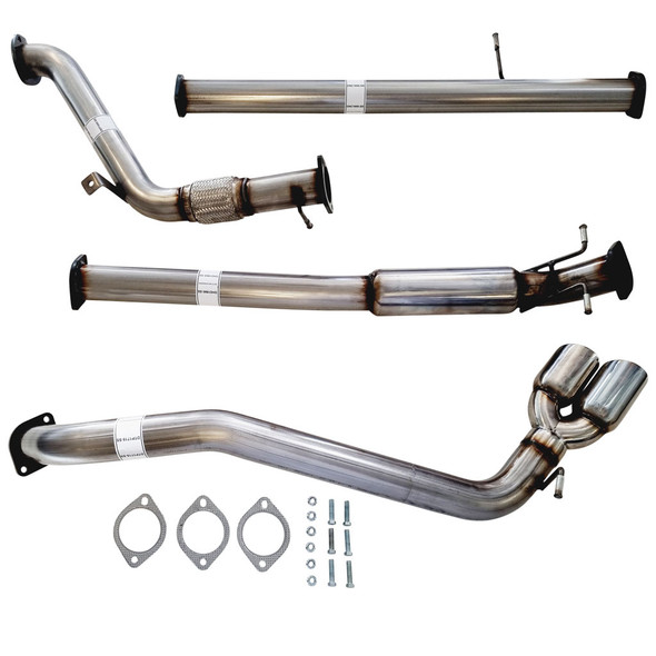 3 Inch Turbo Back Stainless Exhaust With Hotdog And Side Exit For Mazda BT50 3.2L 2011-16