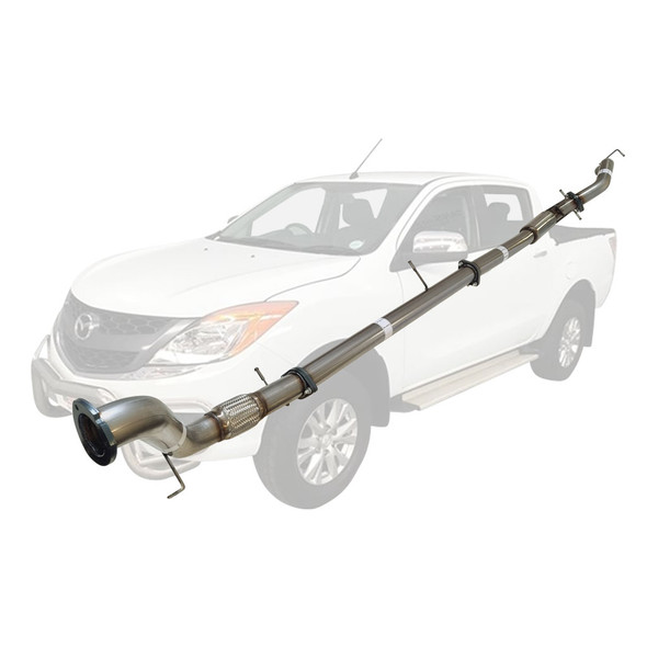 Mazda BT50 3.2L 2011-2016 3 inch Turbo Back Stainless Exhaust With Hotdog No Cat