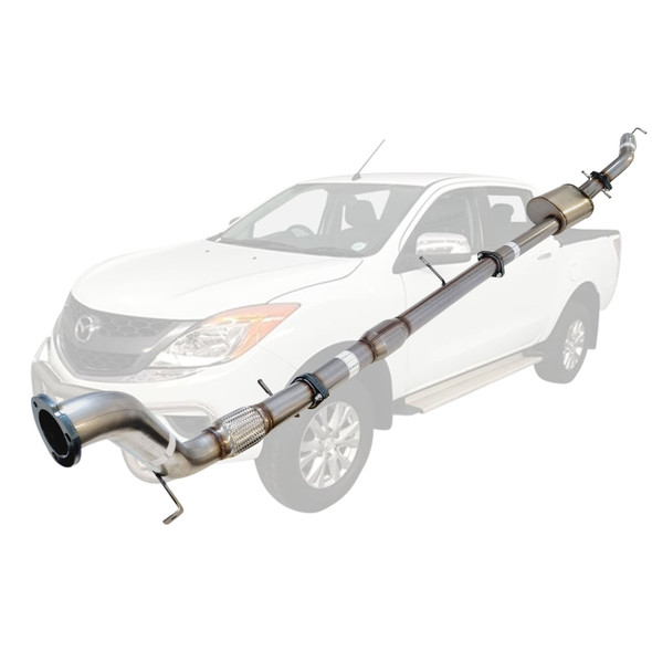 Mazda BT50 3.2L 2011-16 3 inch Turbo Back Stainless Exhaust With Muffler And Cat