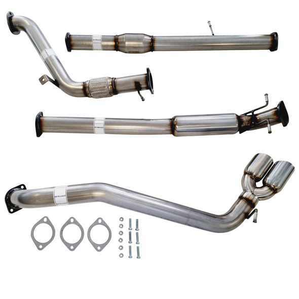 3 Inch Turbo Back Stainless Exhaust With Cat, Hotdog And Side Exit For Mazda BT50 3.2L 2011-16