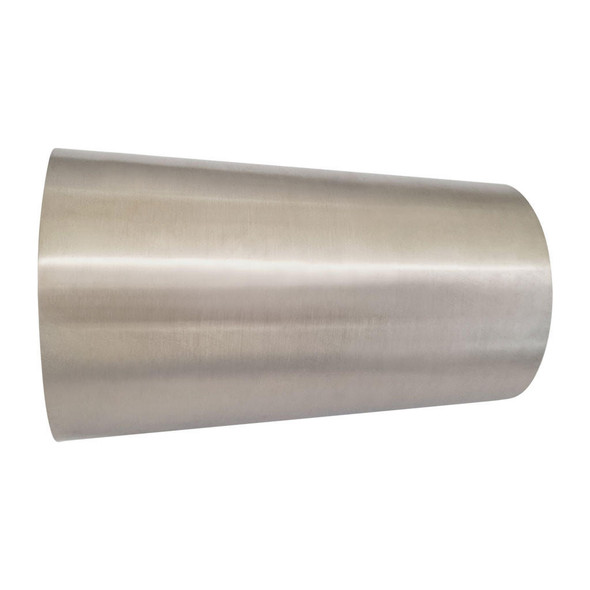 DEA 2 to 2.5" Cone Reducer 304 Brushed Stainless 4" (101mm) Long 1.5mm Thickness