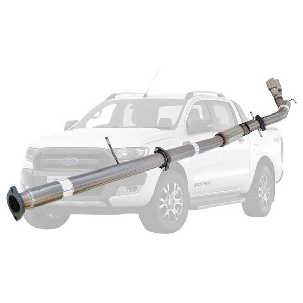 DEA 3" DPF Back Exhaust Stainless Hotdog And Side Exit For PX Ford Ranger 2L October 2016 On