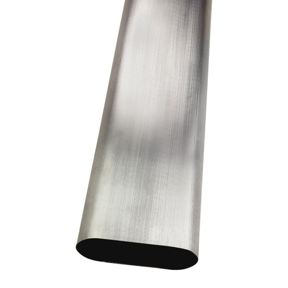 DEA 4 Inch Oval Exhaust Tube 1M Length 304 Grade Brushed Stainless Steel