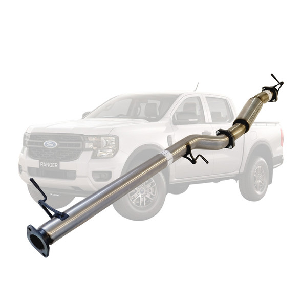 Ford Ranger Next Gen 4cyl 2L Bi-Turbo 2022 On 3" DPF Back Stainless Exhaust With Hotdog Only Diff Dump Exit
