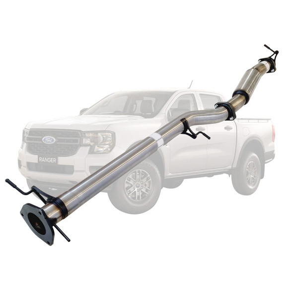 3 Inch DPF Back Stainless Exhaust With Hotdog Only Diff Dump Exit For Next Gen Ford Ranger 3L 2022 &gt; ON