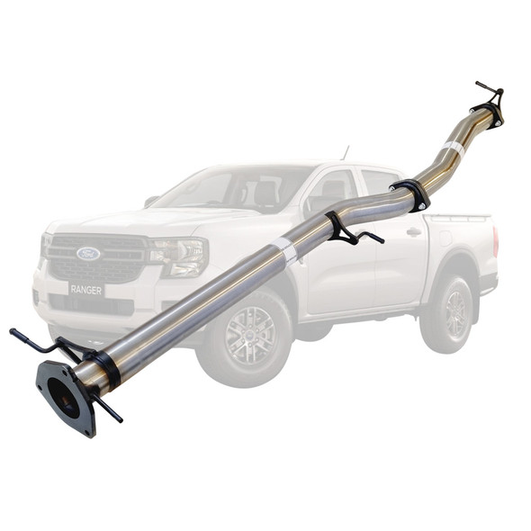 3 Inch DPF Back Stainless Exhaust With Pipe Only And Diff Dump For Next Gen Ford Ranger 3L 2022 &gt; ON