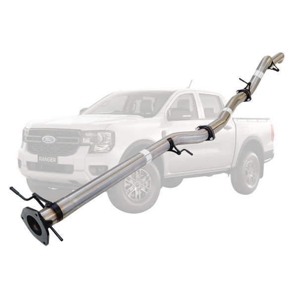 Ford Ranger Next Gen 3L V6 TD 2022 On 3 inch DPF Back Stainless Steel Exhaust With Pipe Only