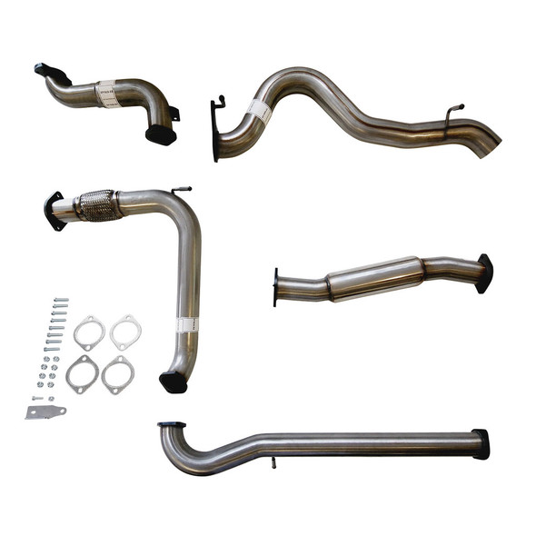 3 Inch Turbo Back Stainless Exhaust for Jeep JK Wrangler 2.8lt CRD 07 to 10 with Hotdog No Cat