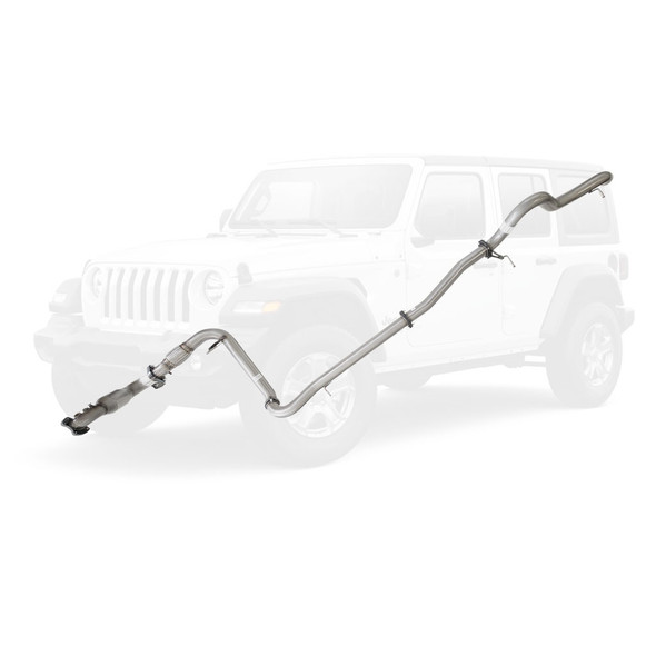 Jeep JK Wrangler 2.8lt DPF 10 to 15 3 Inch Stainless Turbo Back Exhaust System for with Pipe and Cat