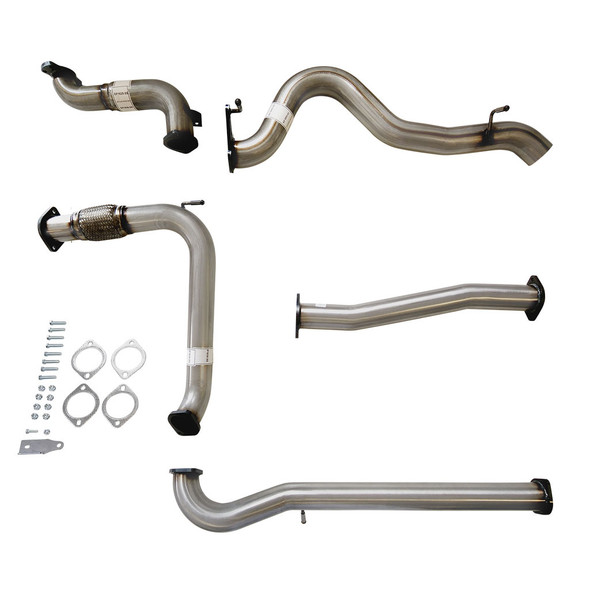 3 Inch Turbo Back Stainless Exhaust for Jeep JK Wrangler 2.8lt CRD 07 to 10 with Pipe No Cat