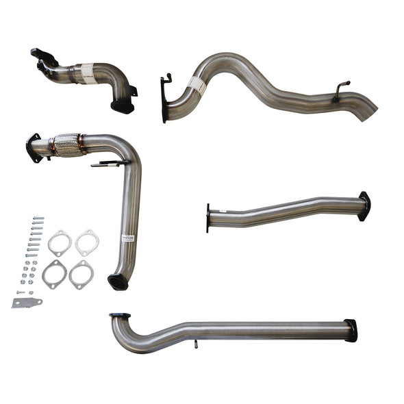 3 Inch Turbo Back Stainless Exhaust for Jeep JK Wrangler 2.8lt DPF 10 to 15 with Pipe No Cat