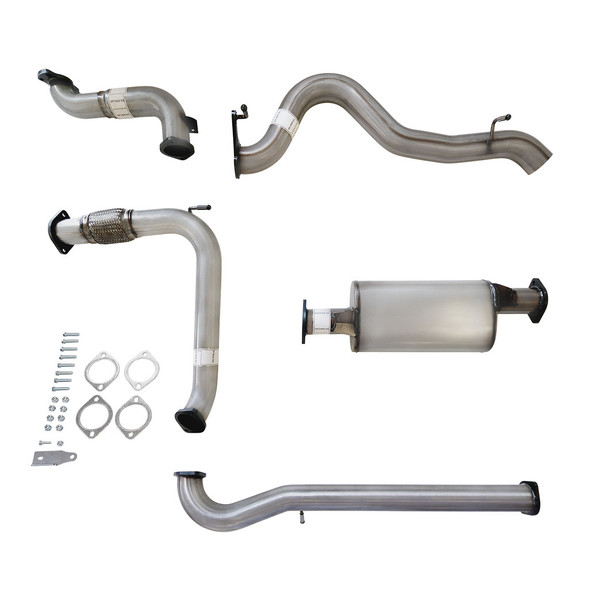 3 Inch Turbo Back Stainless Exhaust for Jeep JK Wrangler 2.8lt CRD 07 to 10 with Muffler No Cat