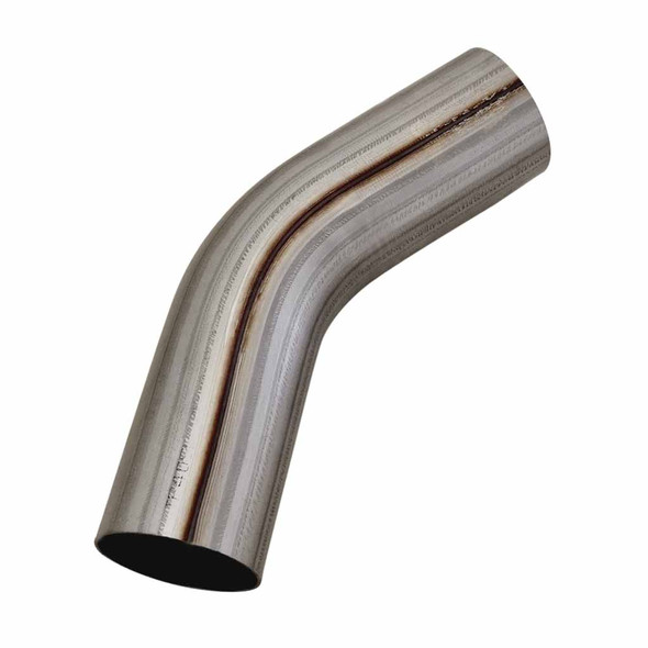 3 1/2" Mandrel Bend Exhaust Pipe 89mm - 45 Degree - 409 Stainless Steel