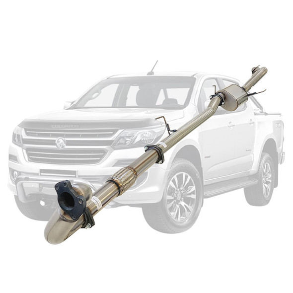 Holden Colorado RG 2.8L 2012 On 3 inch Stainless Turbo Back Exhaust With Muffler No Cat